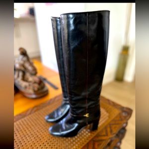 Vintage GUCCI block heel boots size 37